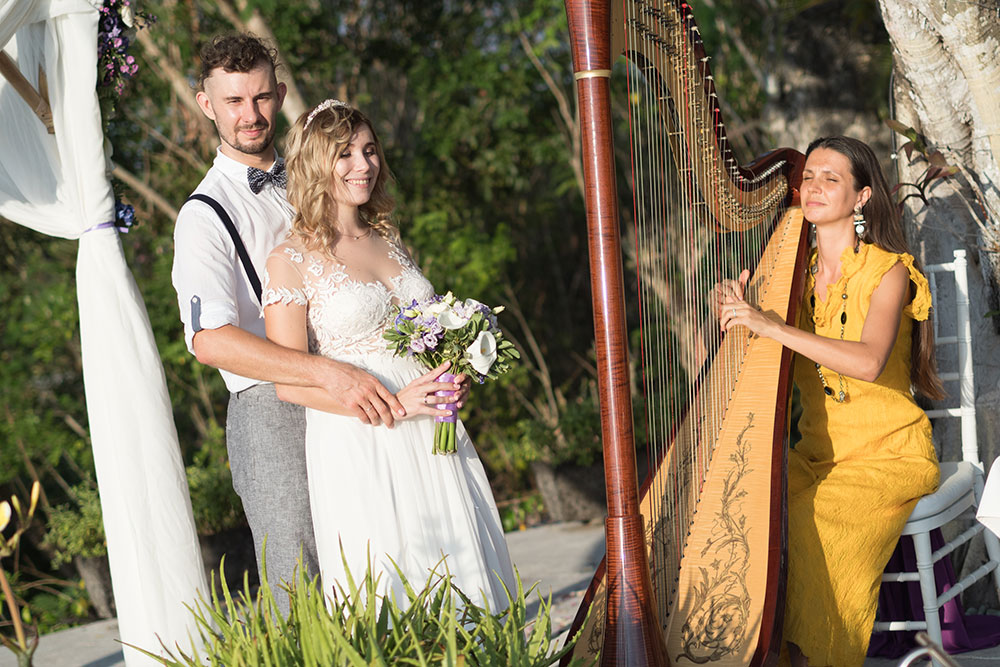 Wedding harp music Bali